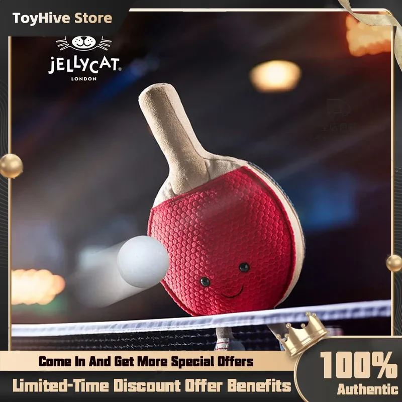 

【In Stock】Genuine Jellycat New Fun Sports Table Tennis Paddle Plush Toy Cartoon Cute Soothing Doll Doll Girl New Year'S Gift