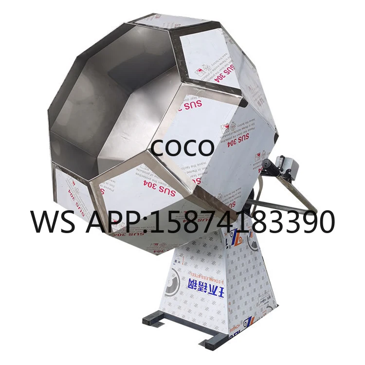High Quality Octagonal Mixer Blender Seasoning Powder Coating Machine for Popcorn Peanut Potato Chips