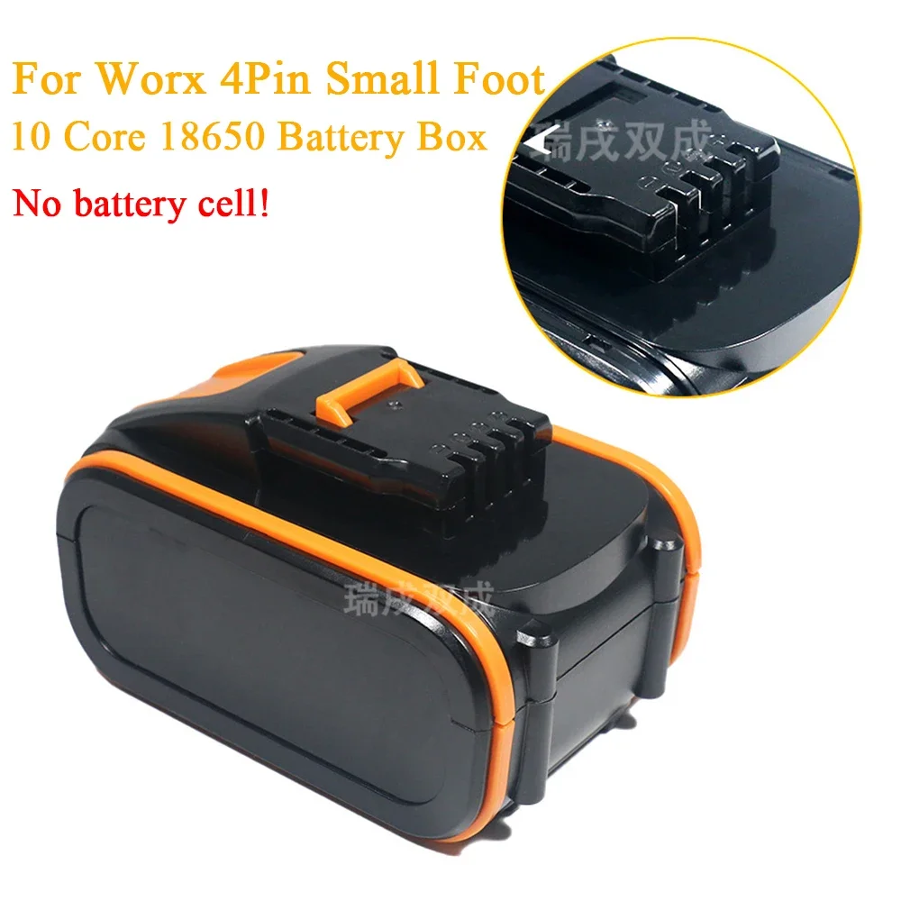 Power Tool Parts for Worx 20V 4 Pin WA3551 WA3550 Lithium Battery Case Box PCB Charging Protection Circuit Board Shell Housings
