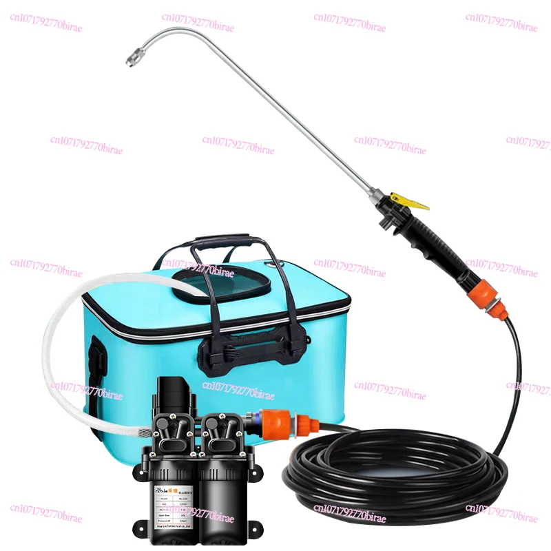 Bomba doble para limpieza de aire acondicionado, almacenamiento portátil de 220v, pistola de agua de alta presión, máquina de enjuague interior y exterior