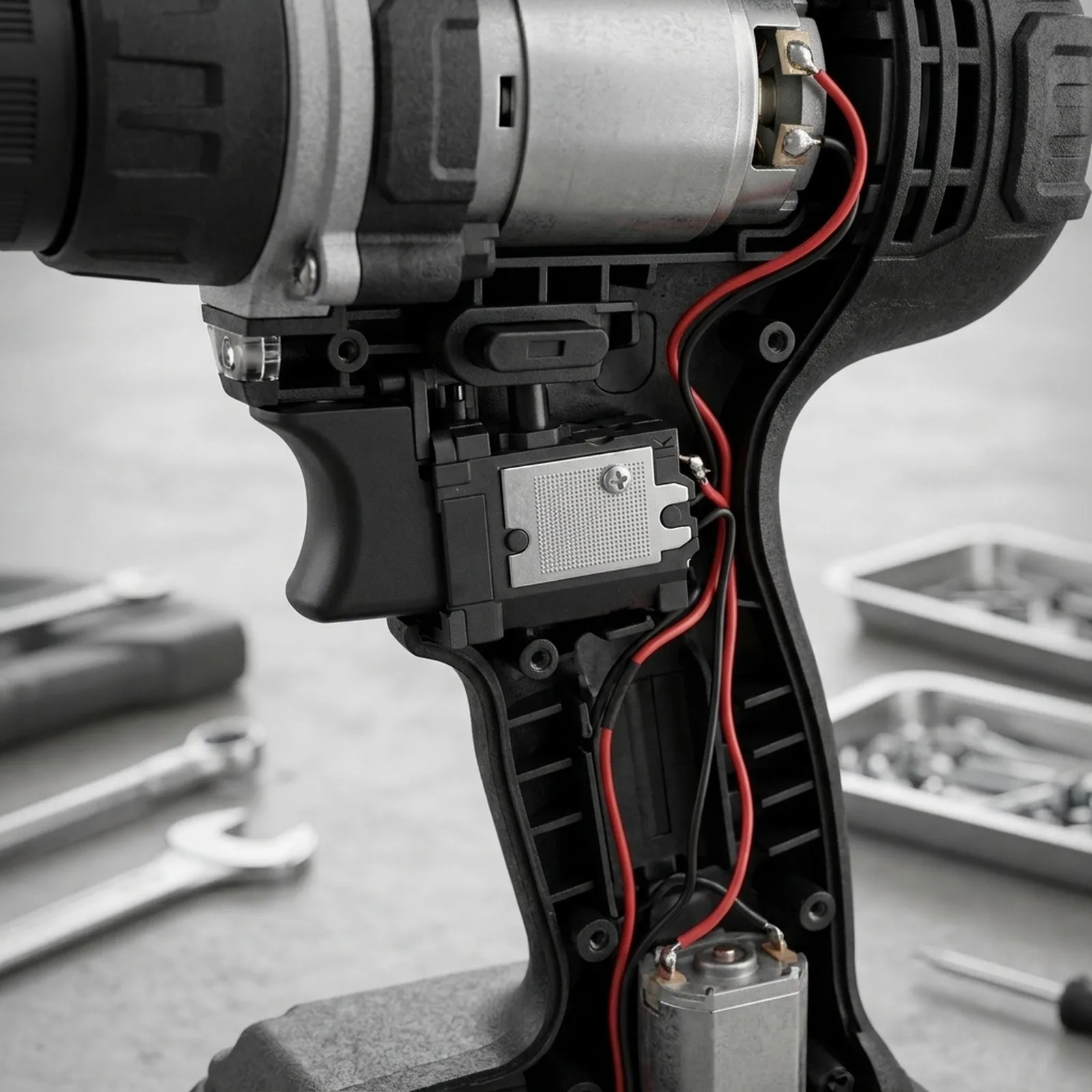With Small Light Lower Press Faster Controller Trigger Switch DC Plastic Drill Bit Replacement With Small Light