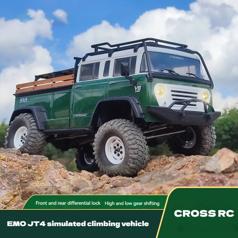 CROSS EMO RC JT4 1/10 Electric 4WD Crawler Simulation Off-Road Truck Shift Differential Lock Function Climbing Vehicle Adult Toy