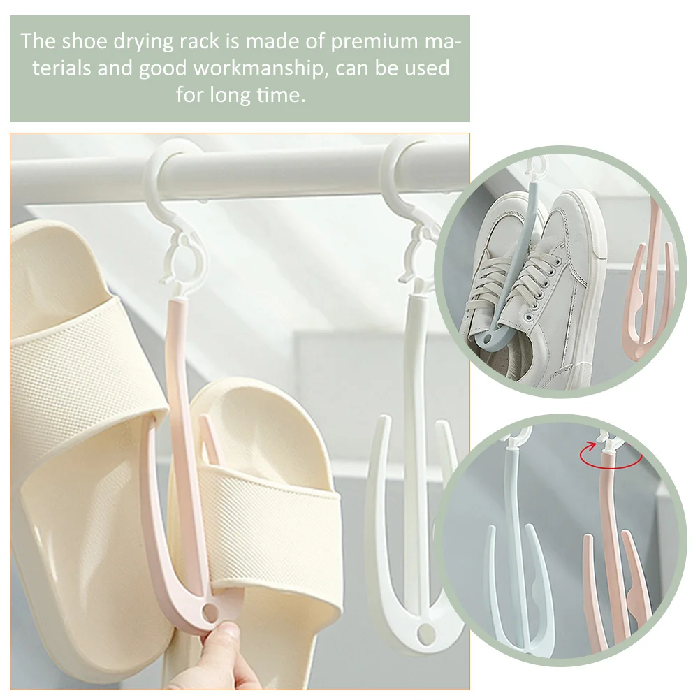 

10 Pcs Shoe Rack Drying with Hooks Racks for Shoes Sports Display Plastic Hanger