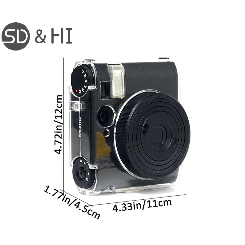 Portable Transparent Case For Instax Mini 99 Clear Protective Shell Cover With Shoulder Strap For Instax Mini 99 Camera