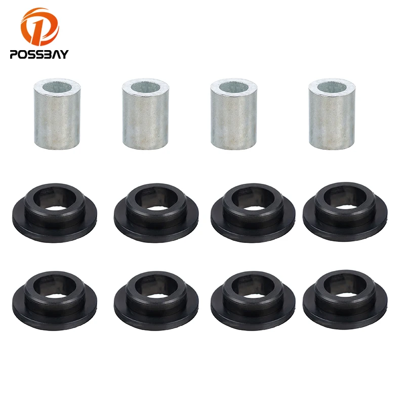 12Pcs Front Shock Absorber Bushing Repair Kit for Polaris ACE 500 570 900 Hawkeye 300 RZR 4 800 570 XP 900 Scrambler 400 500 850