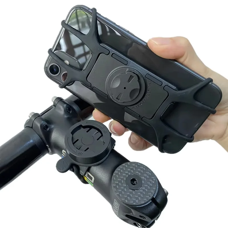 

Universal Bicycle Mobile Phone Stand Motorcycle Bike Non-slip Shockproof Cellphone Bracket Silicone Phone Holder For Sram Garmin