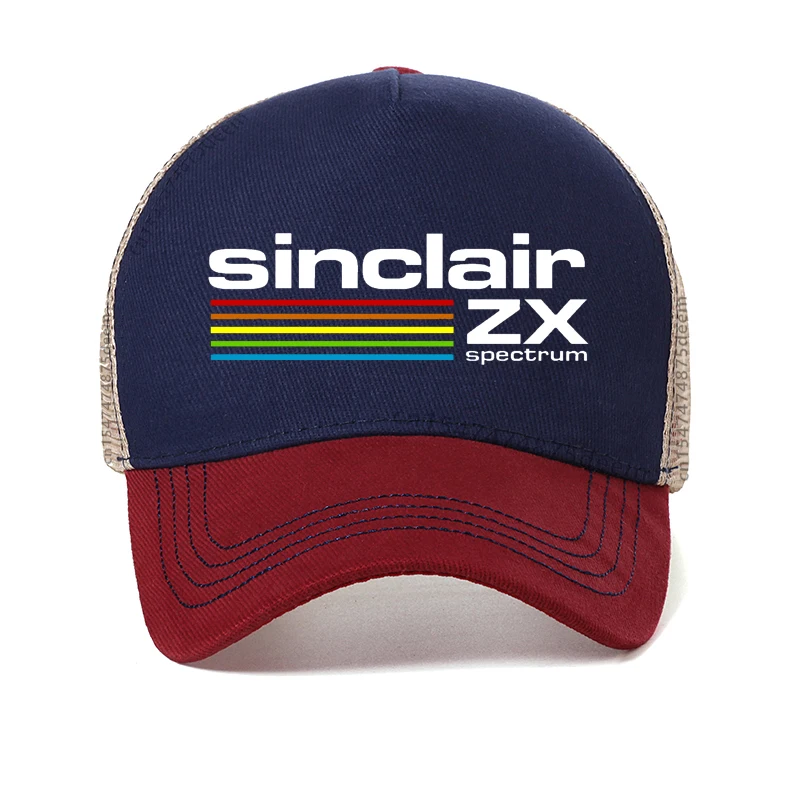 Sinclair Zx Spectrum قبعات للرجال الألعاب ألعاب للجنسين sinclair zx الطيف قبعة بيسبول الصيف كول شبكة قبعة سائق الشاحنة العظام #4