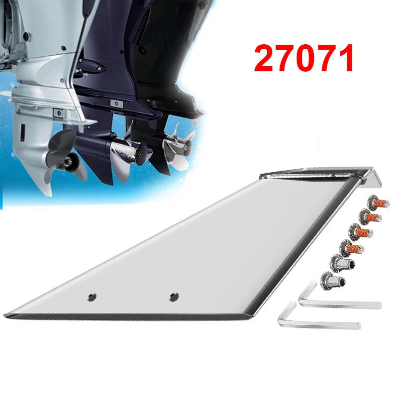 27071 Skeg Guard Protector Safe-Skeg/Stainless Steel Skeg Replacement for Force, Honda, Mercury, for Nissan Tohatsu
