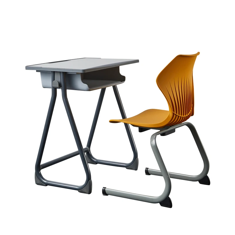 

Modern Single School Desks and Chairs Set Classroom Furniture Chairs and Tables for Classroom Students School Sets