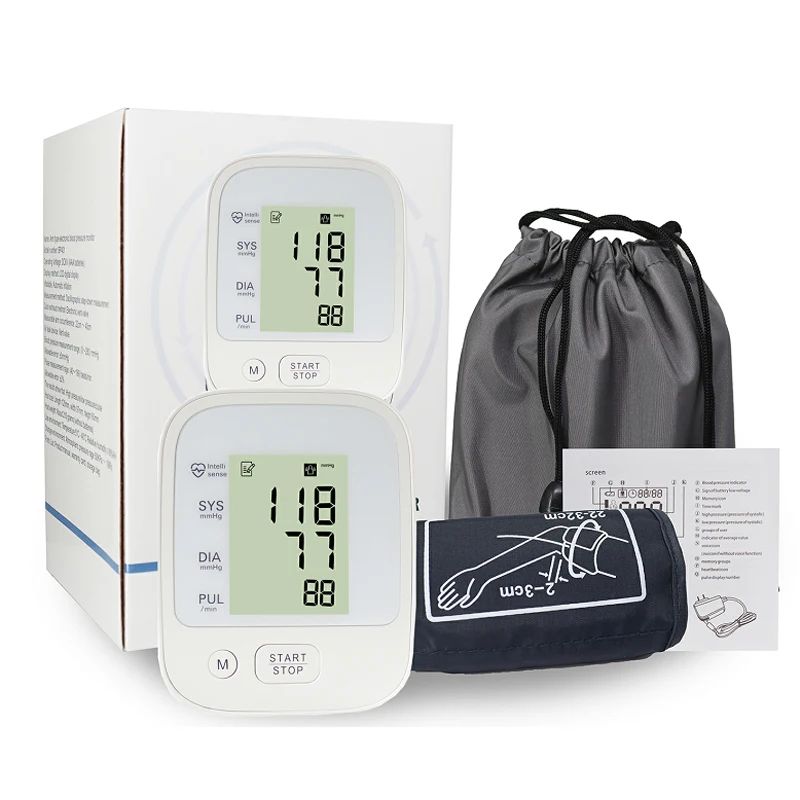 Blood Pressure Monitor Digital Arm Tensiometers Sphygmomanometer Cuff Tonometer Household Health Monitors Care Beauty