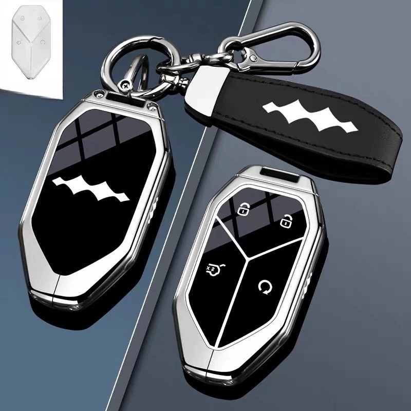 

Zinc Alloy Car Key Case Cover Bag Shell Protector Fob Holder for BYD Fangchengbao Bao 5 Bao 8 Titanium 7 Titanium 3 Accessories