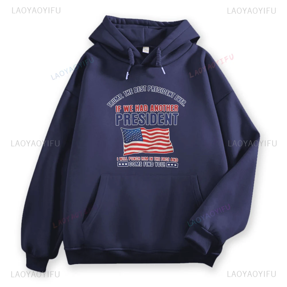 Trump Daddys Home Hoodies I\'ll Be Home for Christmas Shirt Comfort Pullovers Fashion Funny Trump Unisex Autumn winter Hoodie