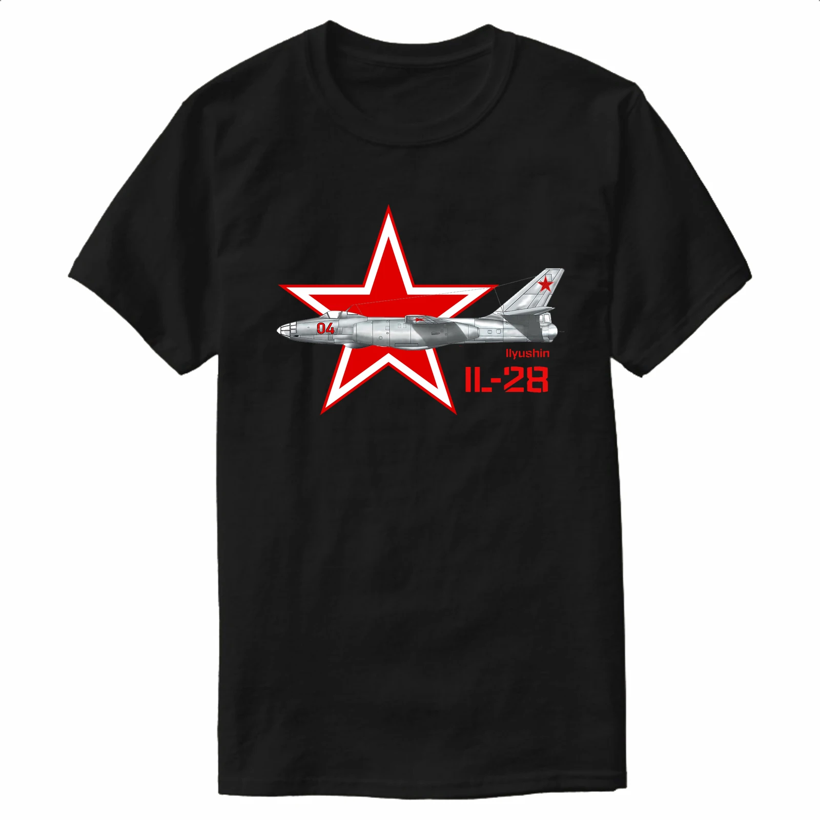 

Soviet Air Force Ilyushin Il-28 Beagle Jet Bomber T-Shirt 100% Cotton O-Neck Summer Short Sleeve Summer Casual Mens T-shirt