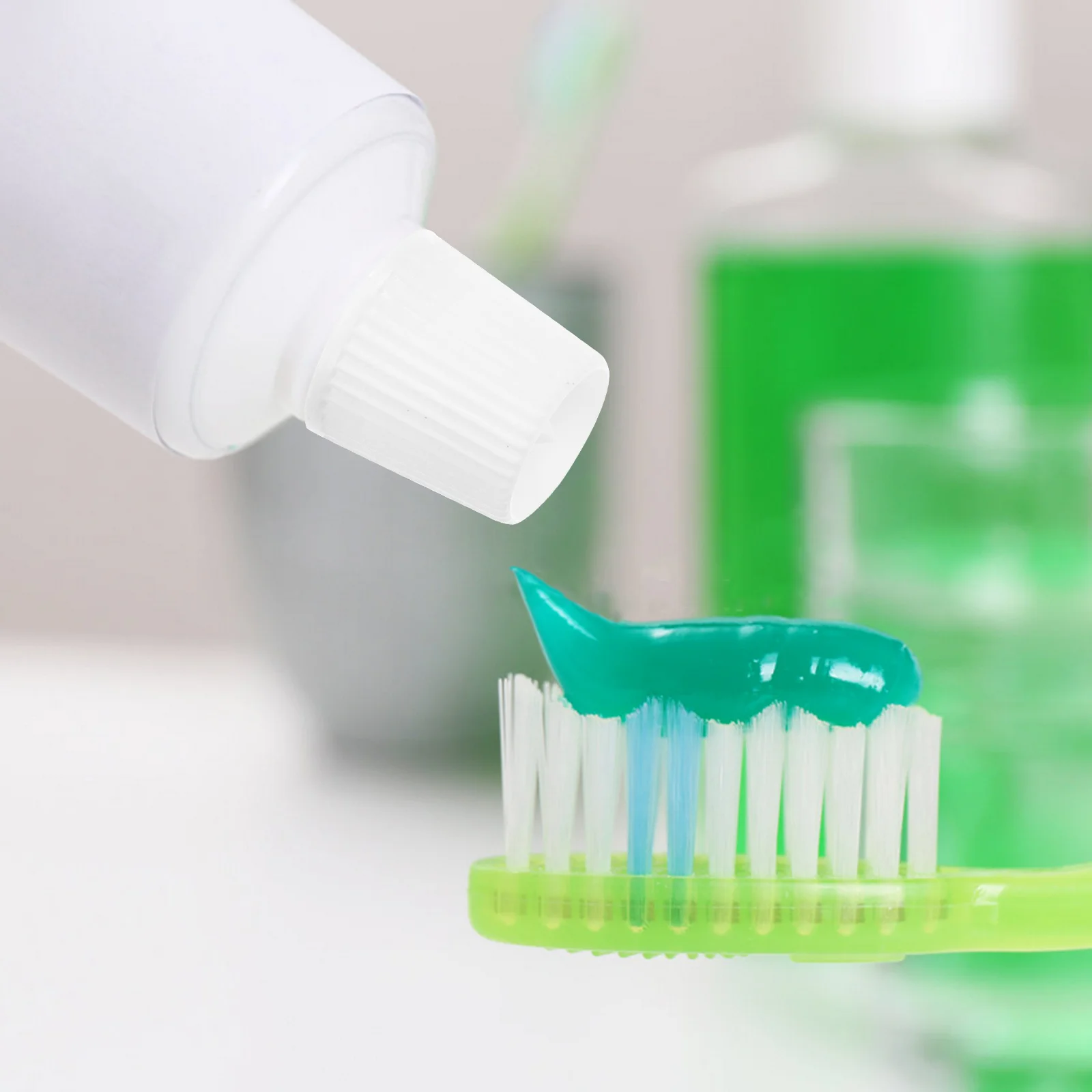 

50pcs Toothpaste Caps Plastic Durable For Toothpaste Tube Ointment Bottles No Mess Travel Home Use Fine Texture Design