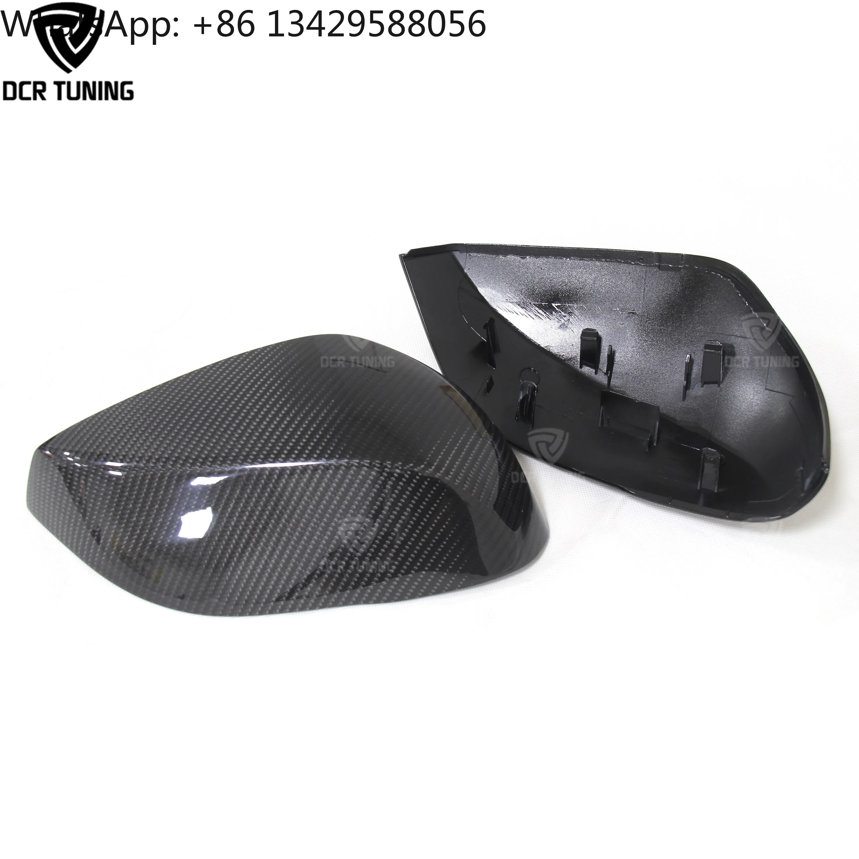 2014+ Infiniti Q50/Q60/Q70/QX30 Carbon Fiber Mirror Cover 3K CF Sideview Housing Casing New Condition Clip on