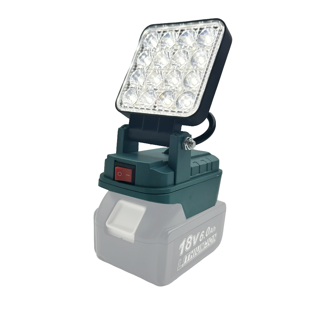 3 Zoll Kabellose LED-Arbeitsleuchte für Makita 14,4-18V Li-Ionen-Akku Dual USB Verstellbare Camping-Notlampe Ohne Akku – Detail 12