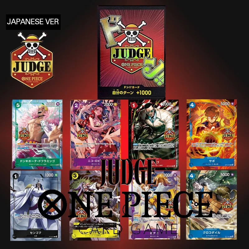 Diy One Piece Card Japanese Judge Promo Tcg Crocodile St17-001 O