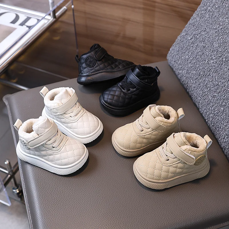 أحذية كاجوال للأطفال عصرية دافئة للشتاء، أحذية رياضية جميلة للفتيات والأولاد 5 نجوم ممتازة للأطفال الصغار، تنس كلاسيكي للرضع #1