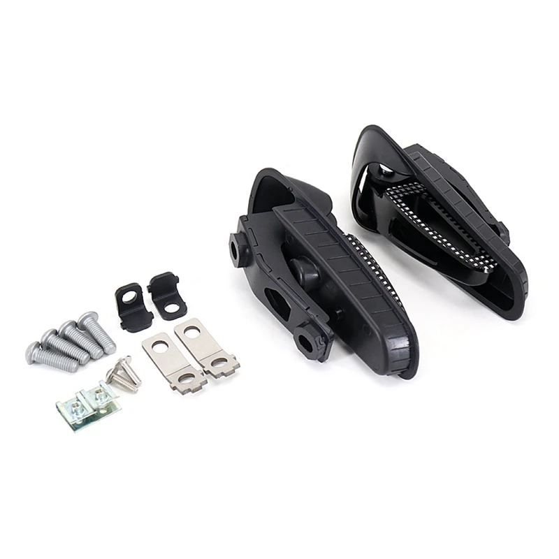 Accesorios de motocicleta, estriberas traseras para pasajero, piezas de Pedal negras para Vespa GTS 300 GTS300 Gts 300 2021 2022