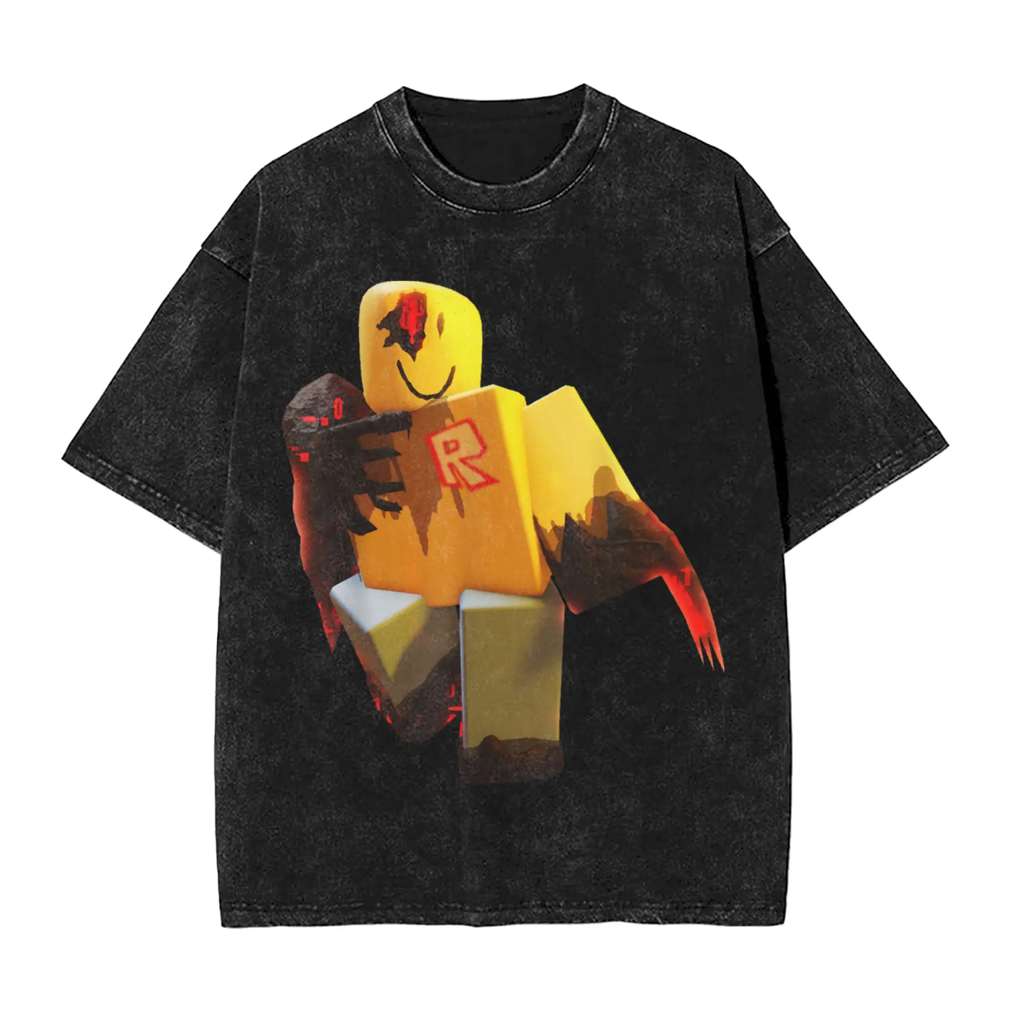 

John Doe Forsaken Men's T Shirt Washed Novelty Tee Shirt Short Sleeve Round Collar T-Shirts Cotton Birthday Gift Clothes