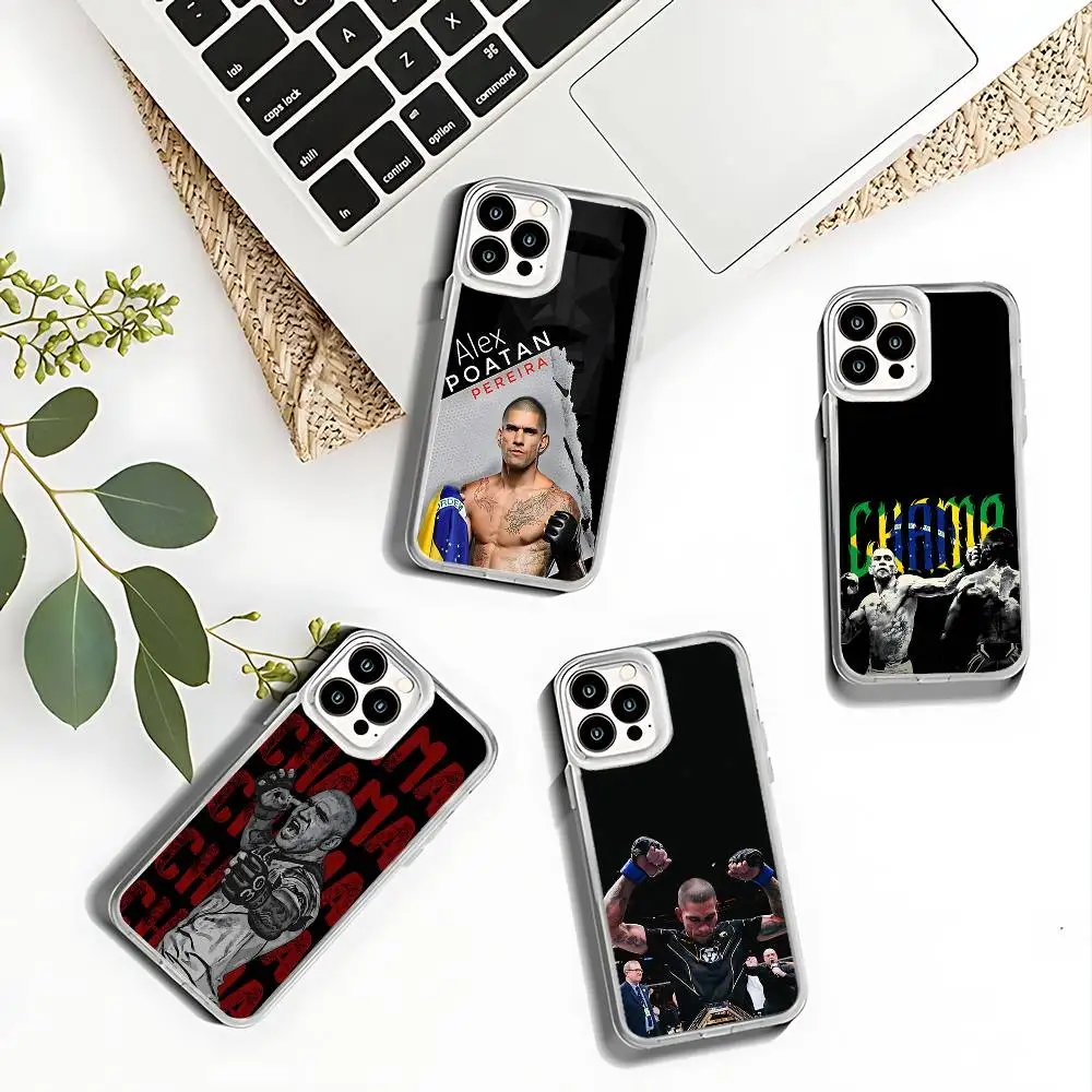 

Fighting Pereira Alex Phone Case For iPhone 17,16,15,14,13,12,11 Pro,Max,Plus,X,XS,XR,SE4,E Mini Transparent Soft Cover