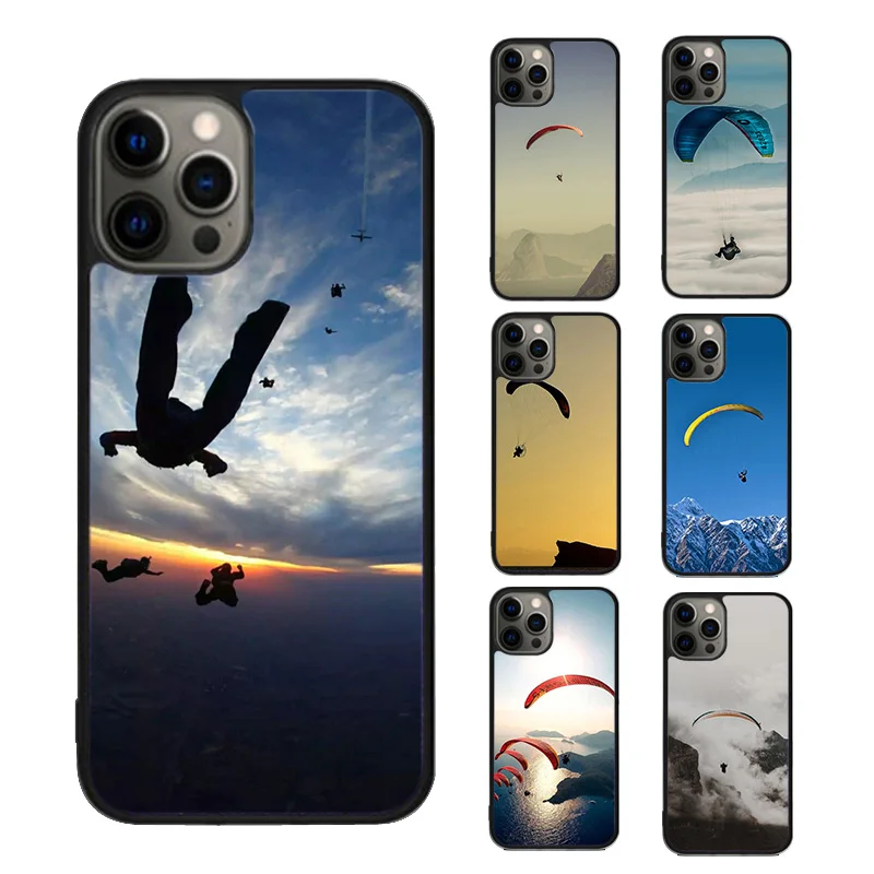 Paragliding Sport Phone Case cover For iPhone SE2020 15 16 14 13 Pro Max Fundas 12 11 Pro Max 8 PLUS 7PLUS 6S 6 mini mobile