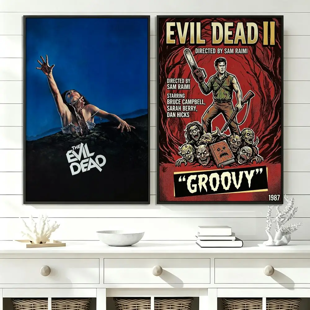 horror Evil Dead Poster Poster HD Trendy SelfAdhesive Wall Art Print For Living Room Bedroom Dorm Office Home Gift