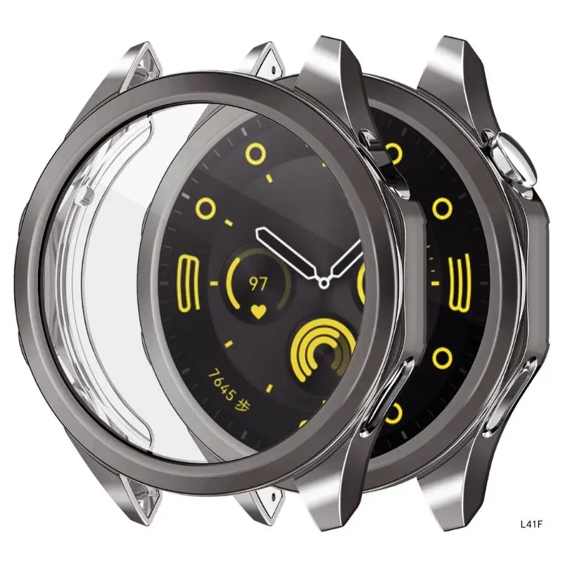 Thích hợp cho GT4 41/46mm Vỏ bảo vệ đồng hồ thông minh Smartwatch Nhẹ bền TPU Vỏ vỏ chống sốc Vỏ ốp lưng