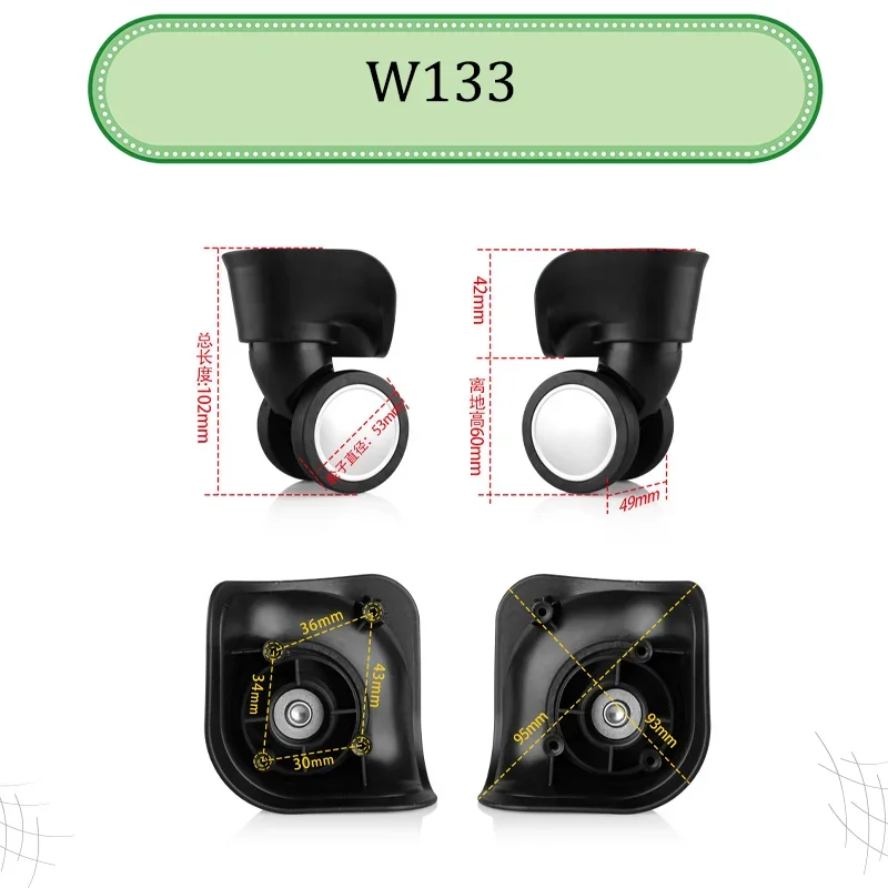 For W133 Trunk Wheel Repair Kit—Includes Axle Rod and Screws Universal Trunk Wheel Replacement Tool