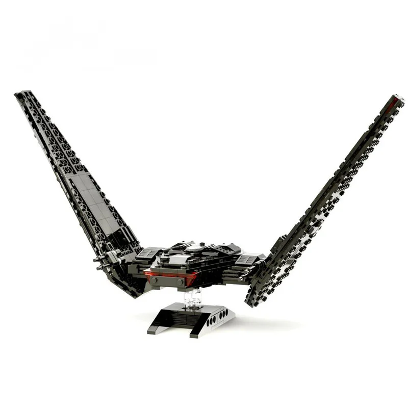 Novo 351 peças peças moc-midi tamanho kylo comando shuttle blocos de construção modelo diy tijolos montar brinquedos crianças presentes