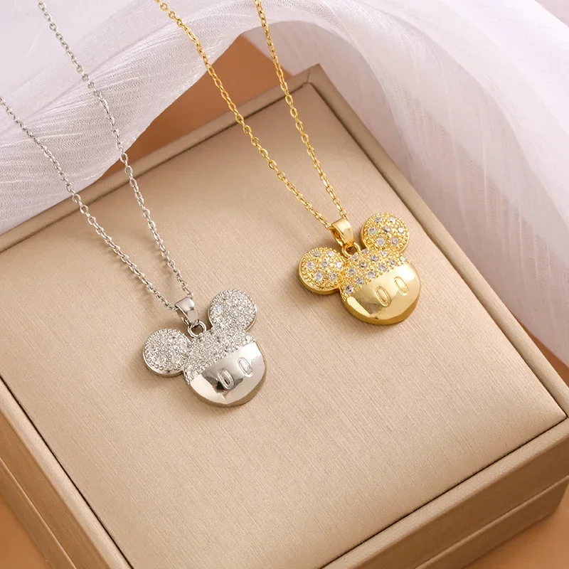 لطيف الفأر قلادة الفتيات سلسلة الترقوة متعددة الاستخدامات