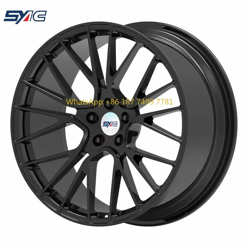 

ПРИВАТЬ НА ЗАКАЗ 17–22 дюйма, 5 отверстий, кованые диски 6061, для . Высокопроизводительные колеса из алюминиевого сплава глянцевого черного/матового черного цвета