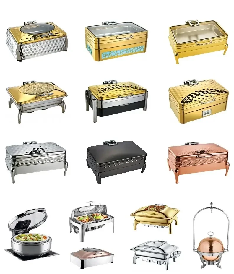 Stainless Steel Food Catering Stand Buffet For Food Display Restaurant Wedding Cake Stand Buffet Riser Display  Dessert Stand