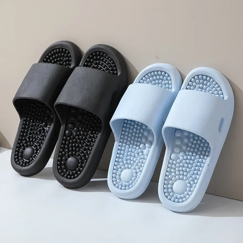 New Summer Couples Sandals Concise Non-slip Bathroom Indoor Outfoor Slides Men Women Massage Slippers Comfort Home Flip Flops