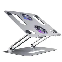 Adjustable Laptop Stand With Cooling Fans Base Laptop Table For Bed Support Notebook Stand Laptop Holder Cooling Bracket Cooler