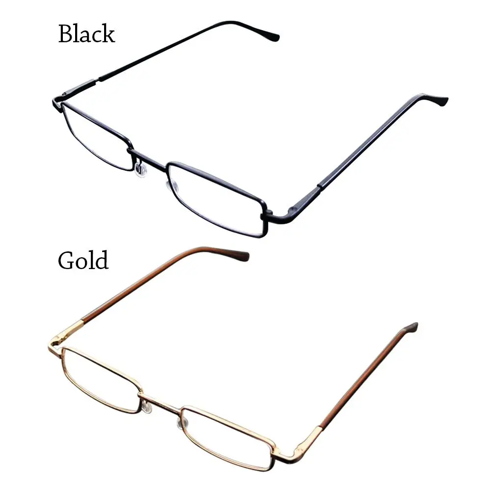 Vintage Eye Protection Reading Glasses Ultralight Metal Square Eyeglasses Presbyopic Eyewear for Men Women