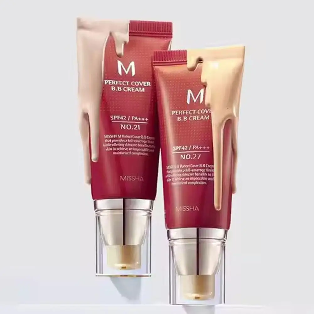 MISSHA BB Cream corrector de poros base líquida impecable Control de larga duración firma Real crema CC completa cuidado de la piel