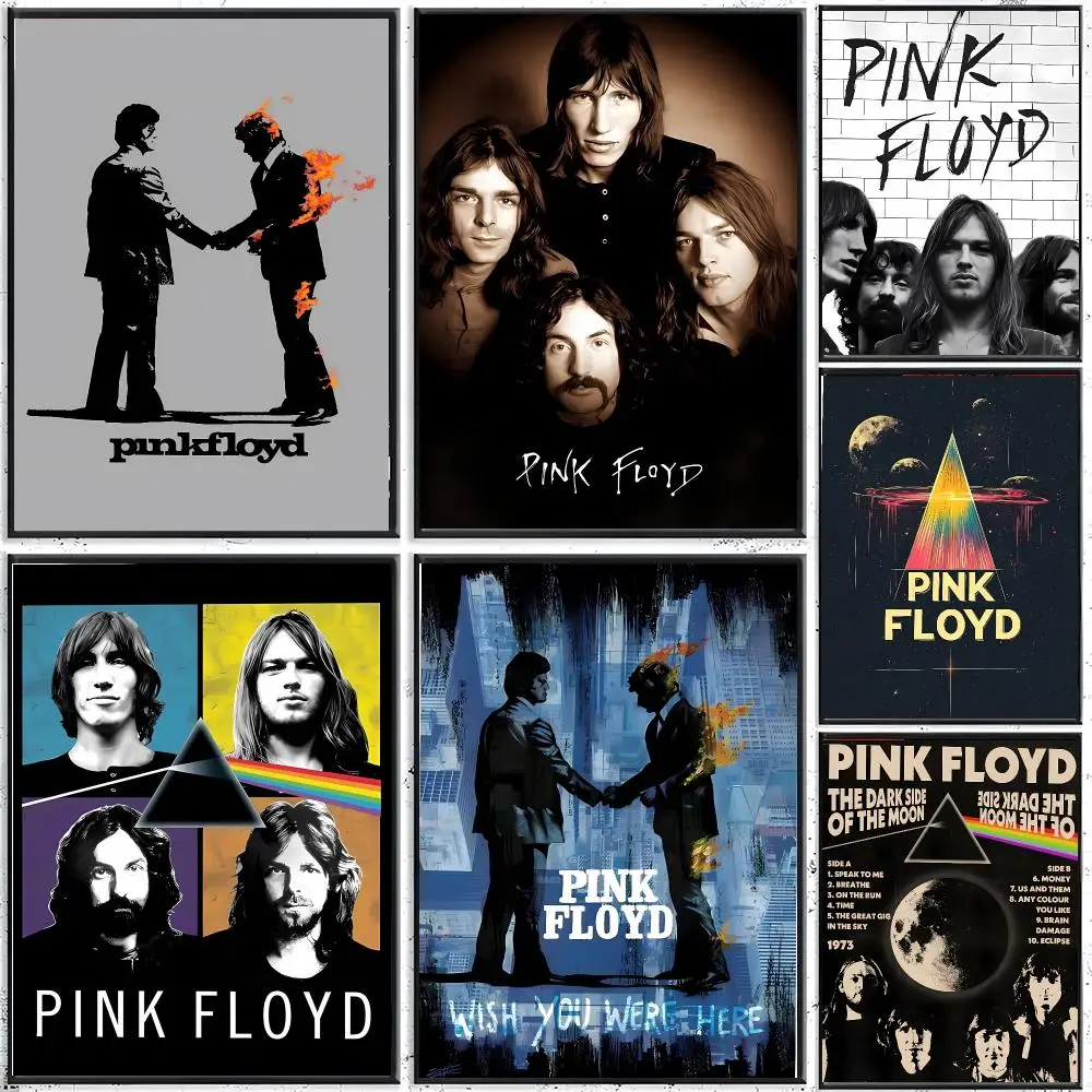 Psychedelic Rock P-Pink Floyd Poster Peel and Stick Wallpaper Dorm Room Essentials Gallery Wall No Residue