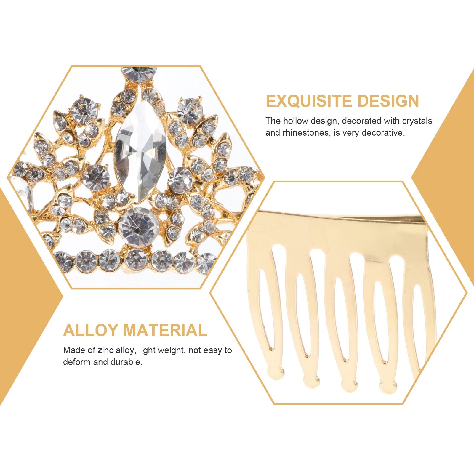 

Elegant Zinc Alloy Crystal Hair Hoop Bridal Headband Wedding Party Decor Jewelry for Women Headpiece Cosplay