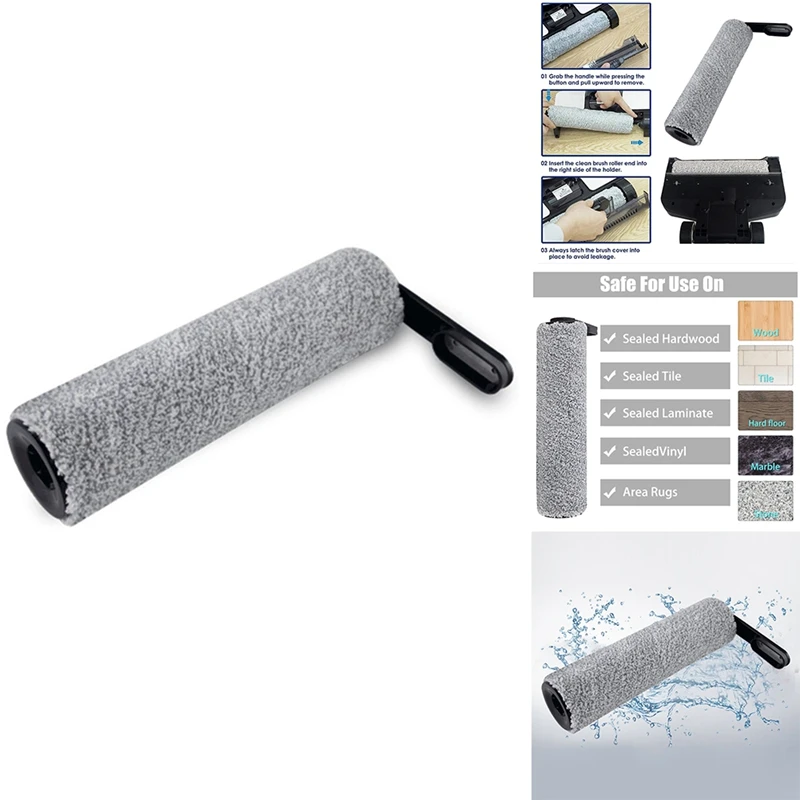 Tineco Pro洗濯機用の洗えるメインローラーブラシ、掃除機の交換用アクセサリー