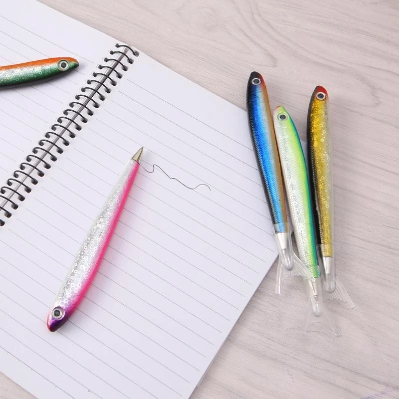 

090F Lovely Fish Pen with Pen Pocket Ballpoint Pen Decompression Pen for Students