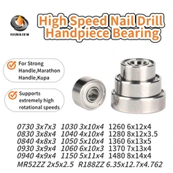 10PCS 0830 693ZZ ABEC-9 Nail Drill Bearings 3x8x4mm For Strong&Marathon Handpiece Bearing 940 1260 1480 1030 1040 1050 1060 1360