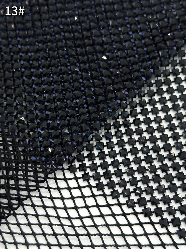 Luxury 2025 High Quality African Lace Fabric  Mesh Lace heavy stones Embroidered Lace Fabric For Party Dress Sewing