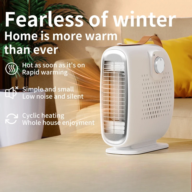 Electric Heater 1500W  Portable Electric Heater PTC Rapid Heating Automatic Constant Temperature for Office Home Bathroom