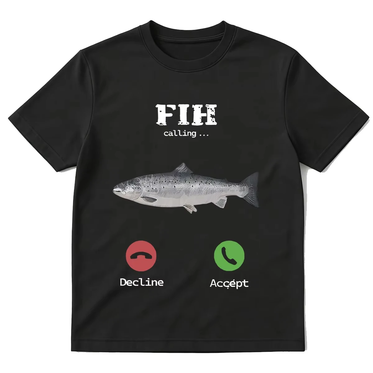 Fih Calling T-shirt Funny Fishing Lover Meme T-shirts Men Women Fashion Vintage Short Sleeve T Shirt Streetwear