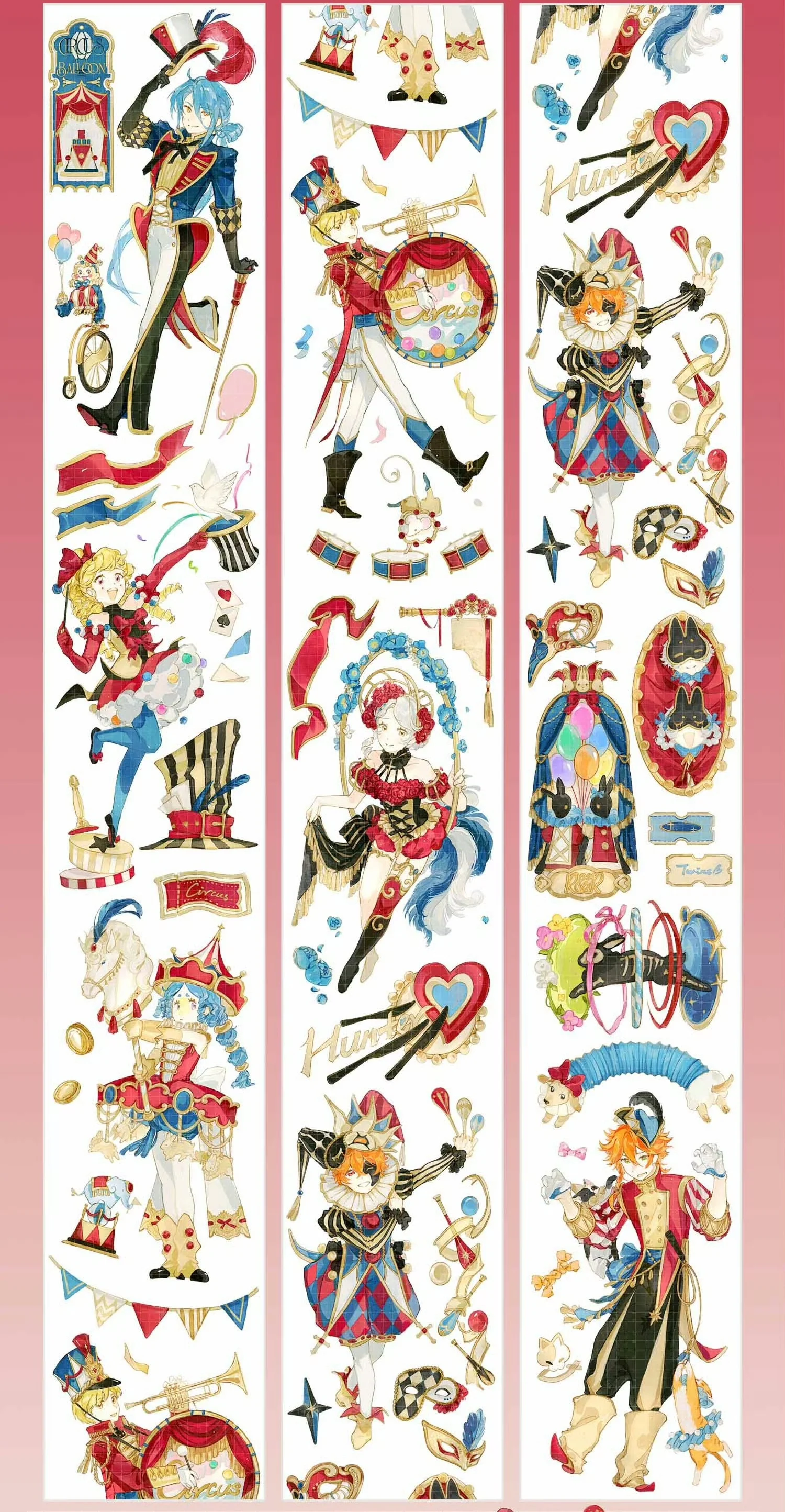 

1 Loop Washi Pet Tape Sample /satin Dream Oaths/neon Girls/galaxy Dreams/fantasy Circus