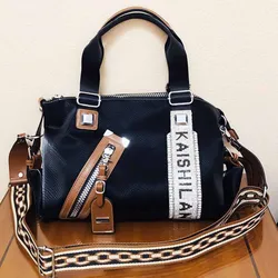 2022 New Female Fashion Brand Shoulder Bag Luxury Vintage Leather Handbag Women Medium Size Daily Work Boston Bag Messenger Bags