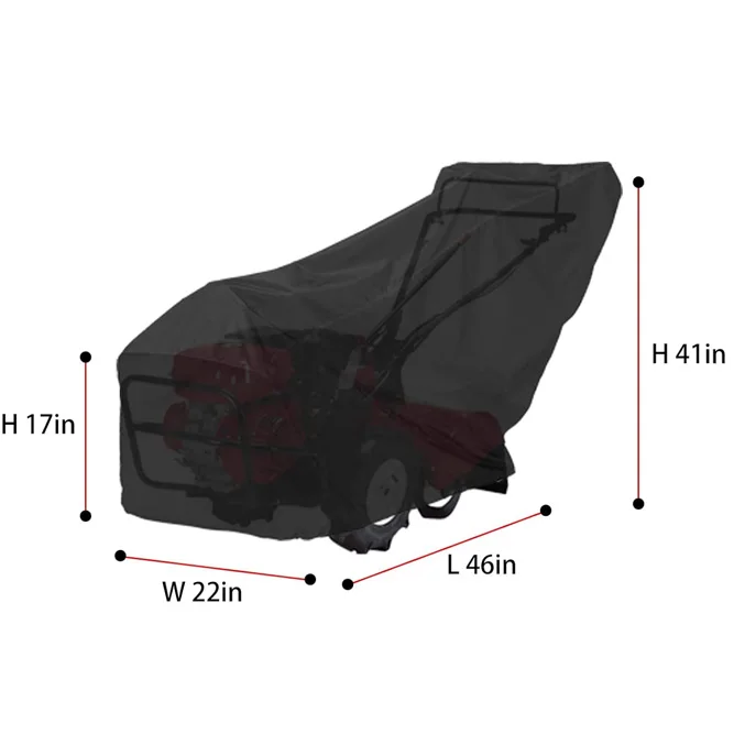 

Чехол для садового культиватора 116*55*104 см, 210D, водонепроницаемый, пылезащитный, с защитой от УФ-излучения, 1 шт.