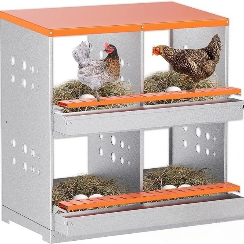 Egg laying box Metal egg laying box Durable and easy to clean Galvanized chicken, duck and goose house, chicken nest