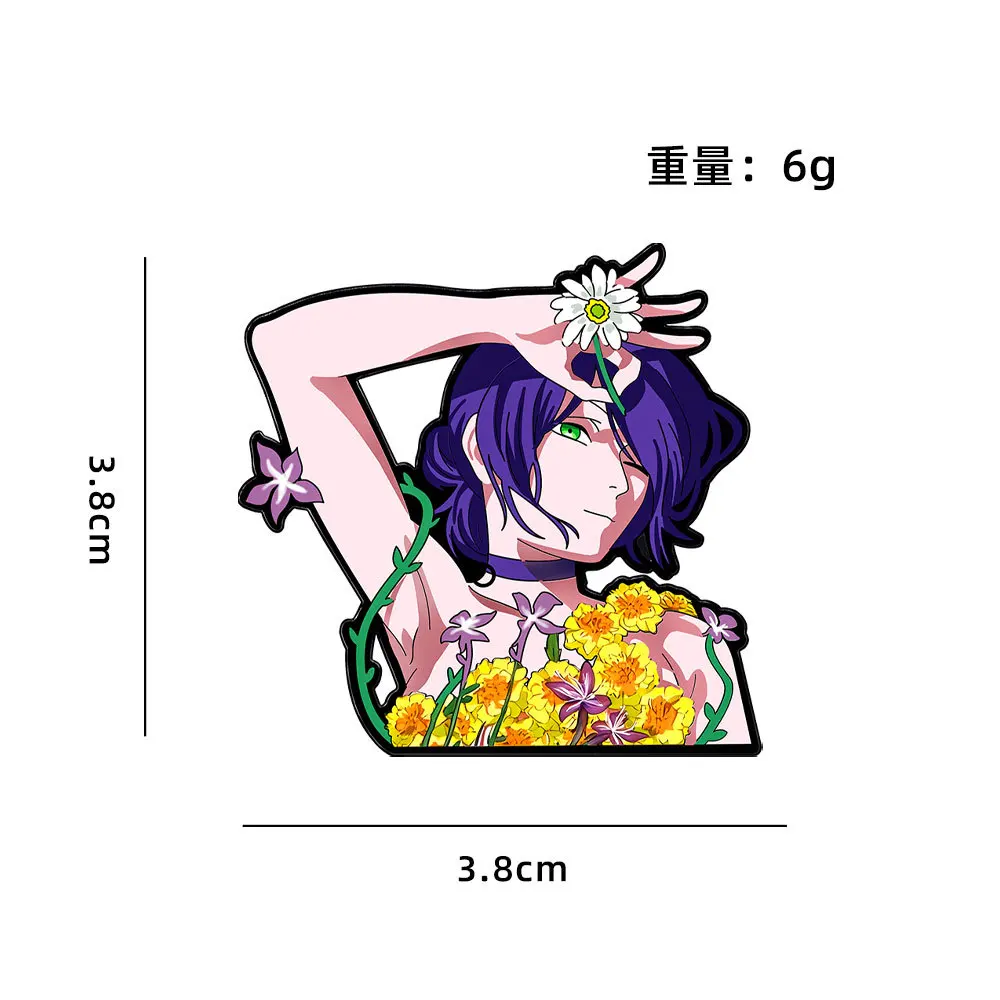 4pcs/set Anime Chainsaw Man The Movie Reze Arc Cosplay Brooches Hayakawa Aki Badge Costume Metal Corsage Pins Bag Accessories